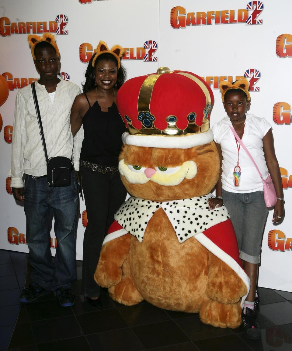 Brenda, Jamal and Tanisha pictured at a cinema outing in 2006 (Getty Images)