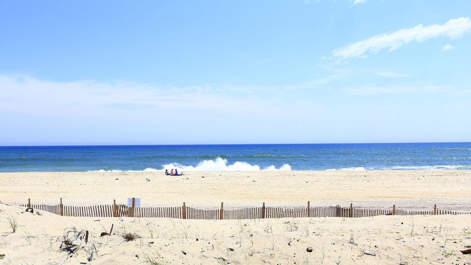 Fire island. Point O'Woods.Ocean side beach