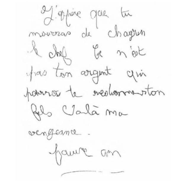 Lettre du Corbeau