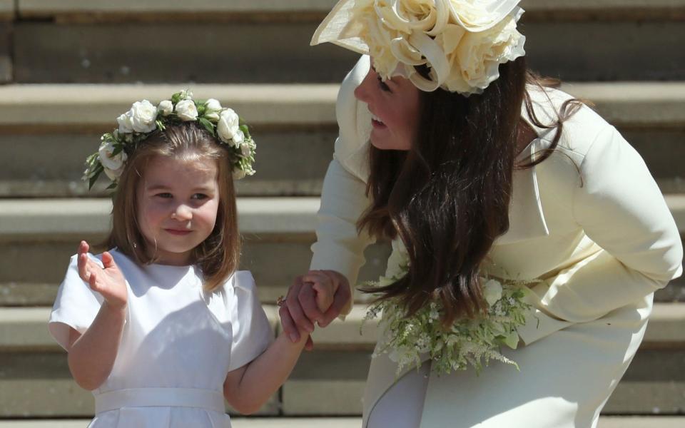 Princess Charlotte with her mother, the Duchess of Cambridge - AFP