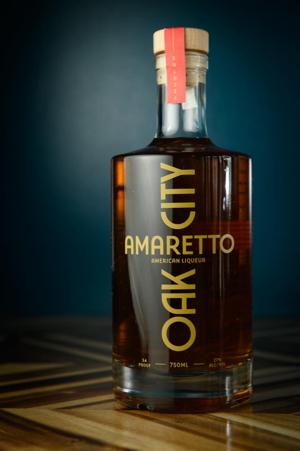 Oak City Amaretto is distilled and bottled by Raleigh Rum Company in Raleigh, NC.