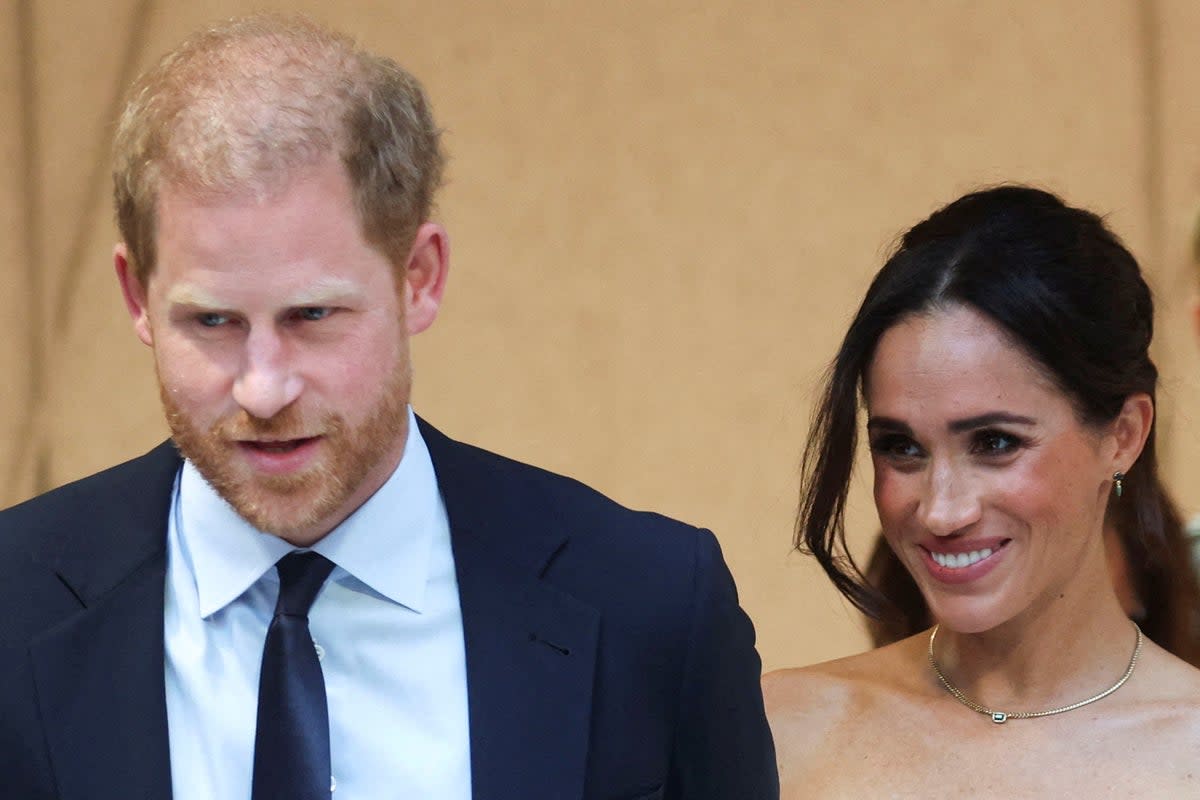 Harry and Meghan did not celebrate Christmas with the royals this year (REUTERS)