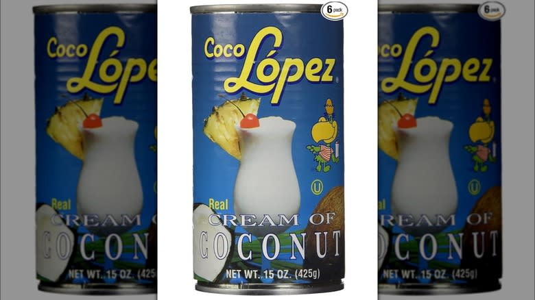 Close-up of Coco Lopez can