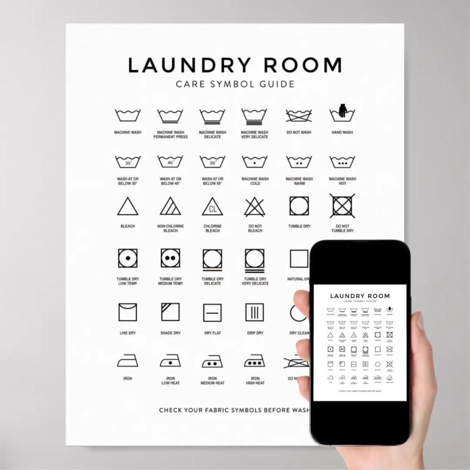 <p><a href="https://go.redirectingat.com?id=74968X1596630&url=https%3A%2F%2Fwww.zazzle.com%2Flaundry_room_care_symbol_guide_sign_poster-228366820741345233&sref=https%3A%2F%2Fwww.womansday.com%2Flife%2Fg32383214%2Fcheap-graduation-gifts%2F" rel="nofollow noopener" target="_blank" data-ylk="slk:Shop Now;elm:context_link;itc:0;sec:content-canvas" class="link ">Shop Now</a></p><p>Laundry Room Care Symbol Guide Poster</p><p>$12.07</p><p>zazzle.com</p><span class="copyright">Product Shot Image</span>