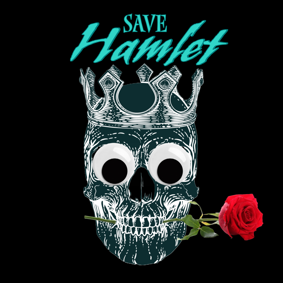 A publicity image for Lab Theater's “Save Hamlet”