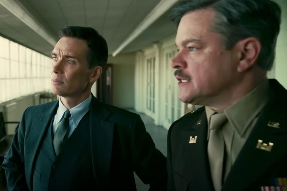 Cillian Murphy and Matt Damon in <em>Oppenheimer</em> (2023)