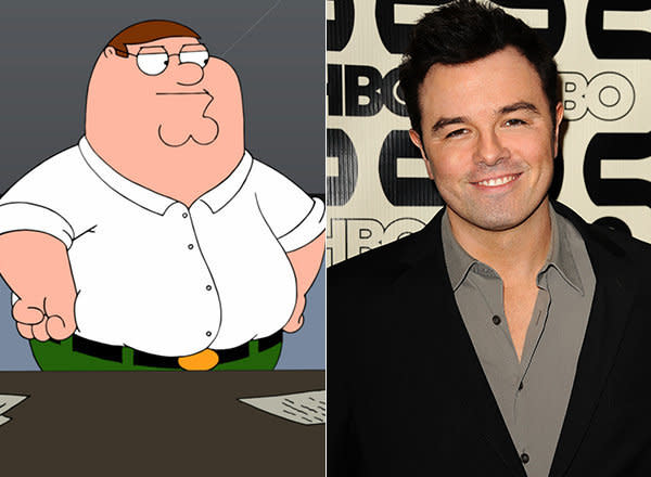 Seth MacFarlane created and stars in "Family Guy" as Peter Griffin, among other characters, like ...