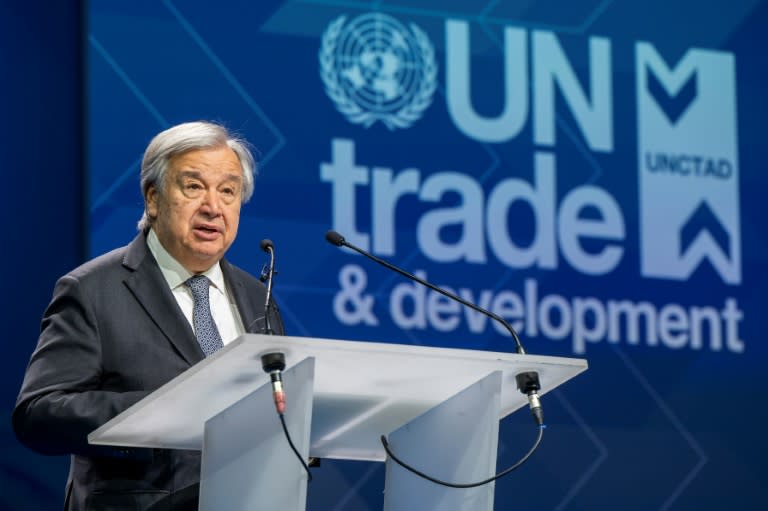 'The world cannot afford splits into rival blocs,' said Guterres (MARTIAL TREZZINI)