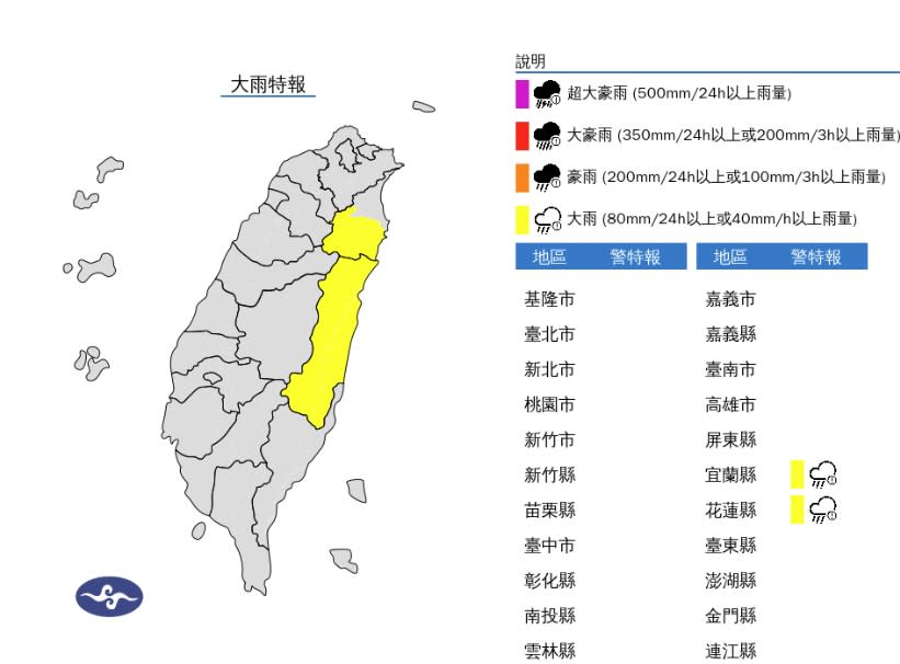 （圖取自中央氣象署網站）