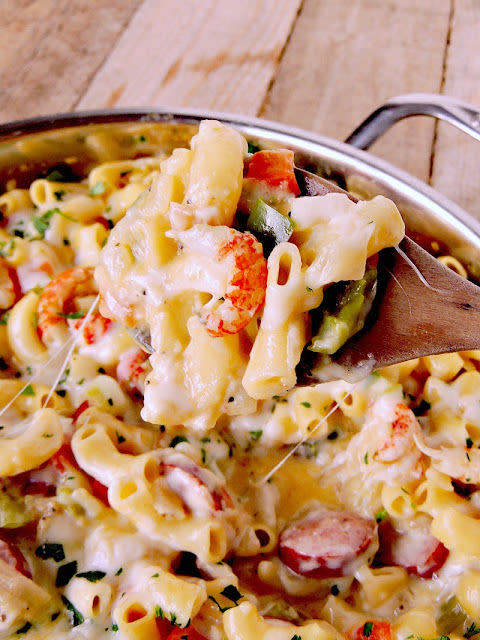 Jambalaya Pasta with Crawfish and Sausage