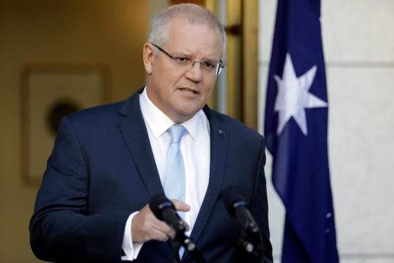 Australian Prime Minister Scott Morrison criticised Israel Folau for his comments (Getty)