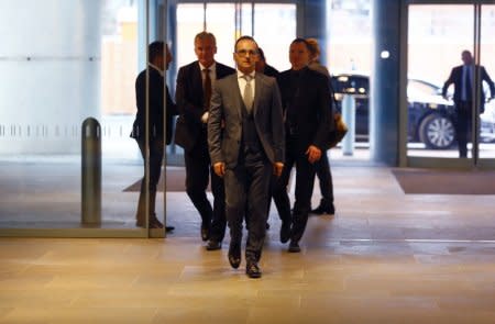 German Foreign Minister Heiko Maas arrives for the first cabinet meeting in Berlin, Germany, March 14, 2018. REUTERS/Fabrizio Bensch