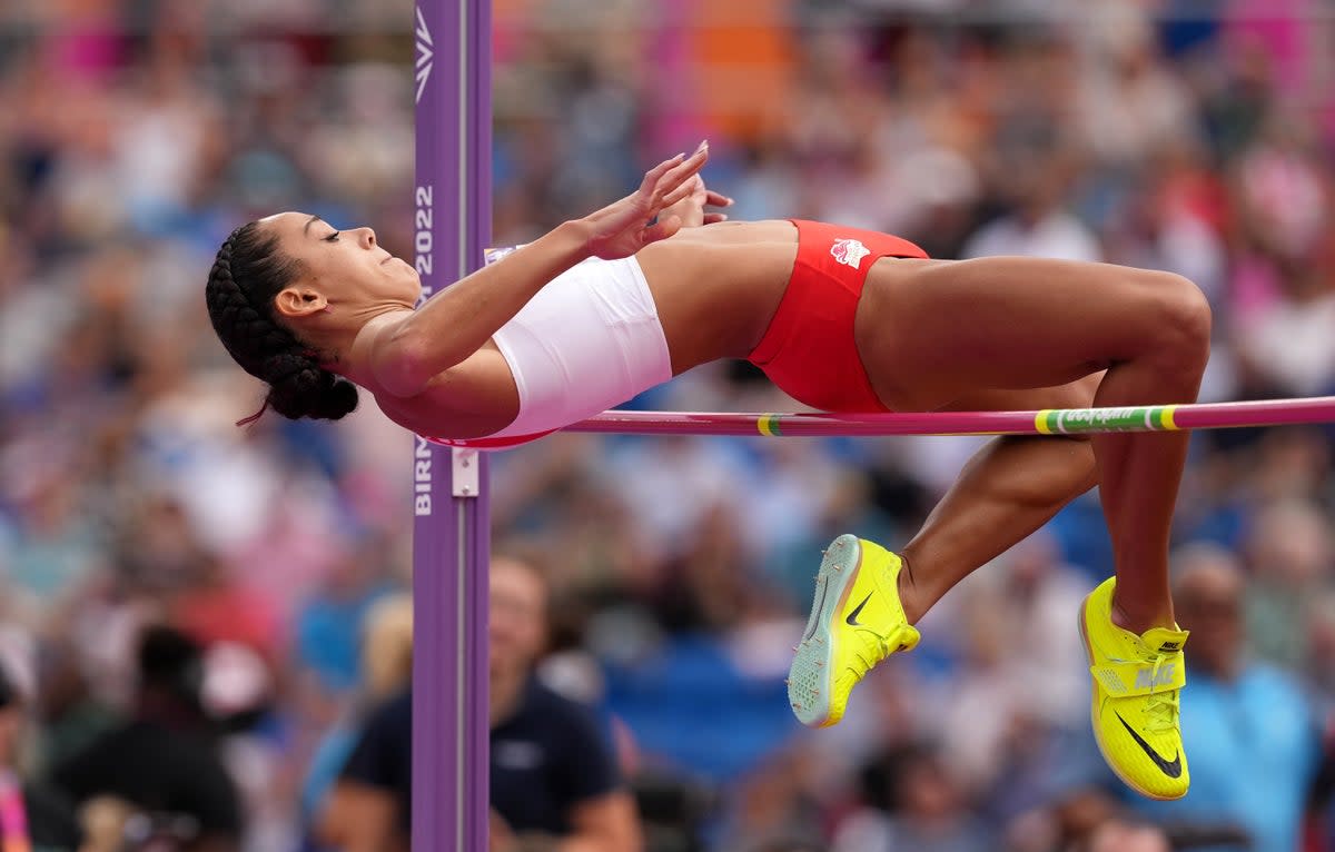 Katarina Johnson-Thompson leads going into day two of the heptathlon (Martin Rickett/PA) (PA Wire)