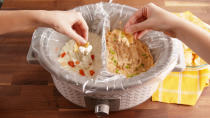 <p>Debating over which dip to serve at your party? The struggle is no longer real. Life needs options, so use foil to create a wall, place a liner on the bottom, and you've got yourself two insanely delicious dips in one. Party eats solved.</p><p>Get the recipe for both dips from <a rel="nofollow noopener" href="http://www.delish.com/food-news/a49167/this-slow-cooker-hack-will-chan/" target="_blank" data-ylk="slk:Delish;elm:context_link;itc:0;sec:content-canvas" class="link ">Delish</a>.</p>