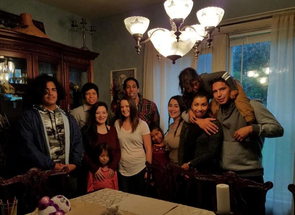 The LaPointe family Thanksgiving in 2019. (Photo: Sasha taqʷšəblu LaPointe)