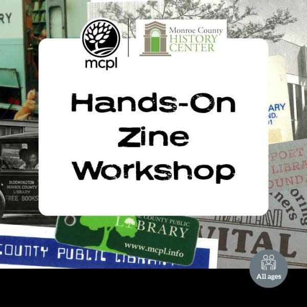 The Hands-On Zine Workshop will be from 1 p.m. to 4 p.m. Saturday, May 25.