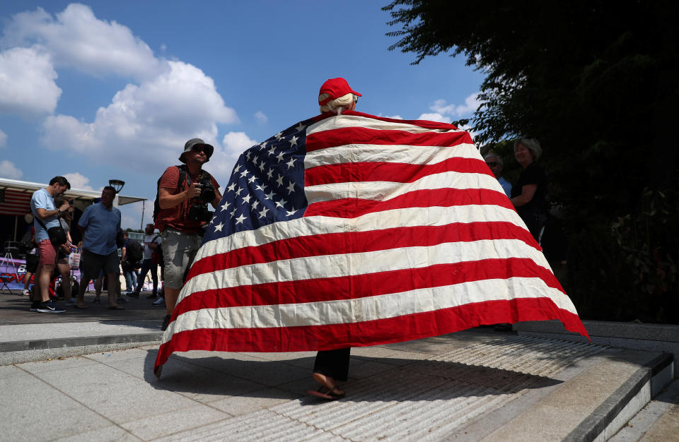 Pro-Trump rally by English far-right activists in London