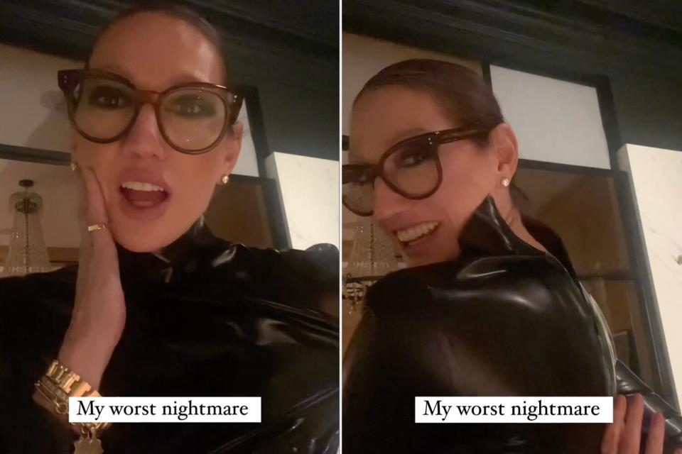 Jenna Lyons Documents Wardrobe Malfunction as She Gets Stuck in Latex Bodysuit: 'My Worst Nightmare'