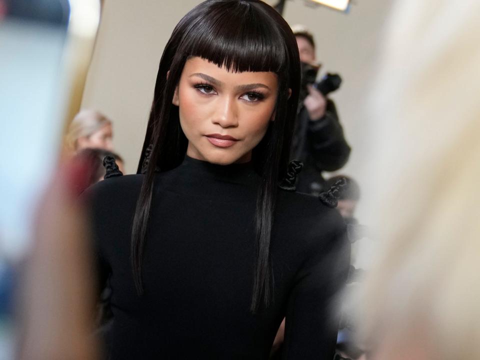 Zendaya at Schiaparelli's Haute Couture sping/summer 2024 show as part of Paris Fashion Week on January 22, 2024.