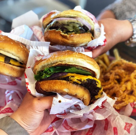 All American burgers at Tasty Burger.