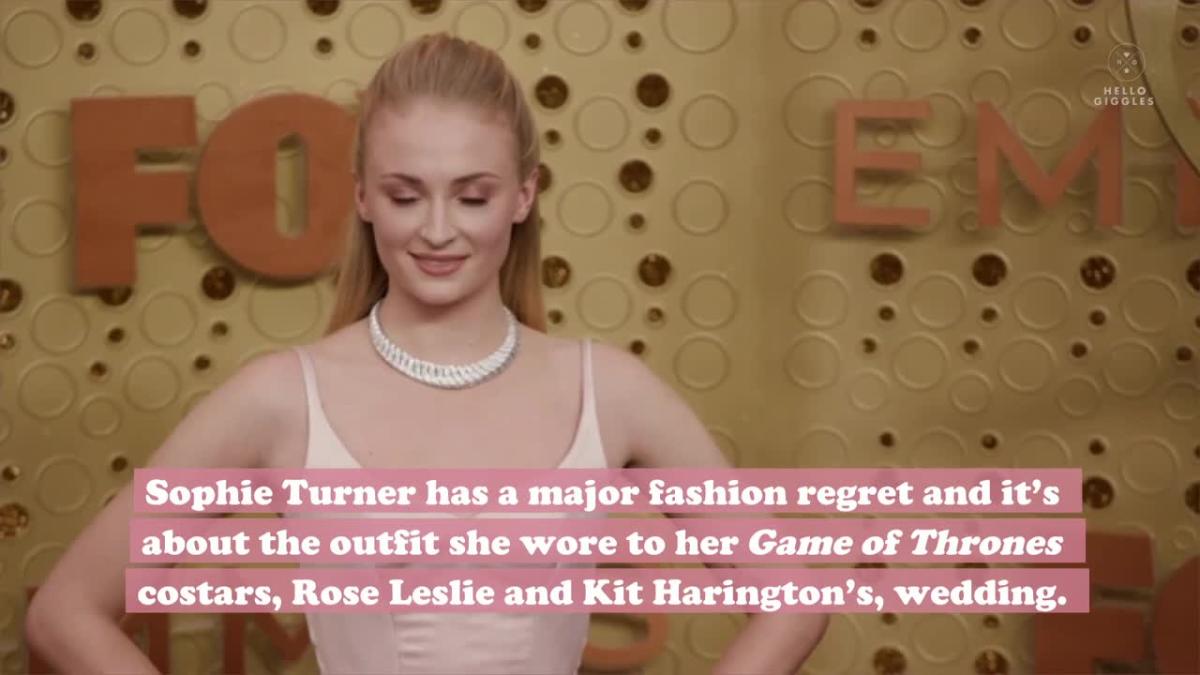 Sophie Turner Regrets the Outfit She Wore to Kit Harington's Wedding