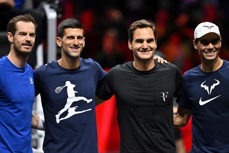 Djokovic junto con los fantásticos Andy Murray, Roger Federer y Rafael Nadal, a quienes superó en casi todos los registros