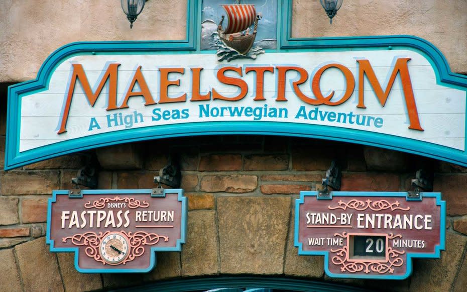 <p>In this Norway Pavilion dark ride at Epcot, guests would board a makeshift Viking boat traveling through whimsical lands inhabited by three-headed trolls and polar bears before being led into an auditorium to watch a more realistic film about modern-day Norway. While the documentary wasnt a show-stopper, one of the big highlights was Maelstroms ride system a log flume with backwards capabilitieswhich remained integral to the attraction since it <a rel="nofollow noopener" href="http://www.travelandleisure.com/trip-ideas/disney-vacations/disney-world-frozen-epcot-details" target="_blank" data-ylk="slk:reopened as Frozen Ever After;elm:context_link;itc:0;sec:content-canvas" class="link ">reopened as Frozen Ever After</a> earlier this year.</p>