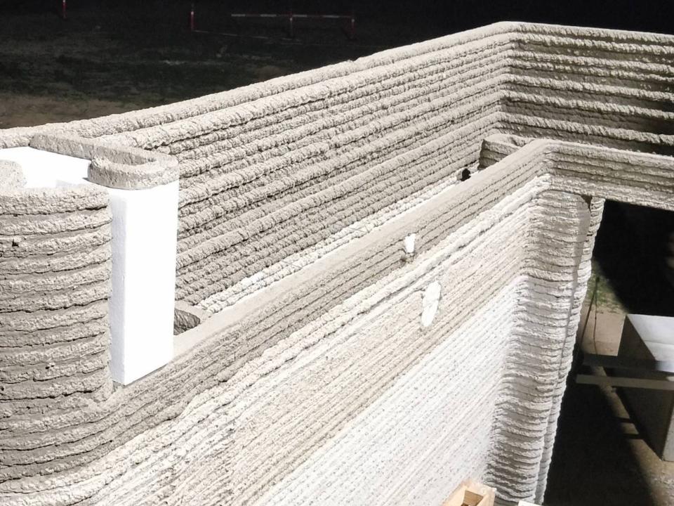 A 3D printed wall.