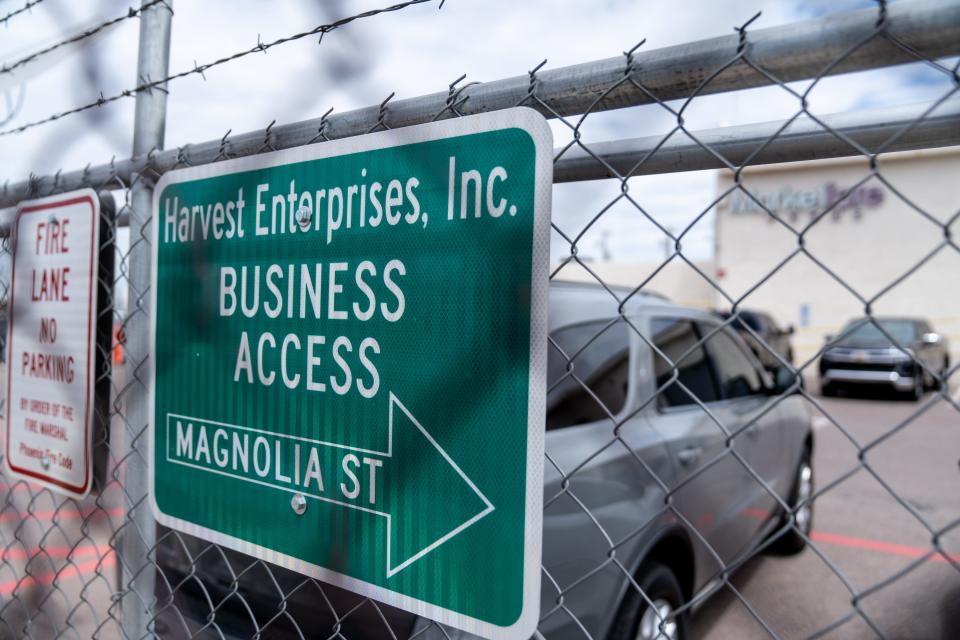 A view of a Harvest Enterprises, Inc., facility located near Interstate 10 south of the Phoenix Sky Harbor airport in Phoenix on July 11, 2023.
