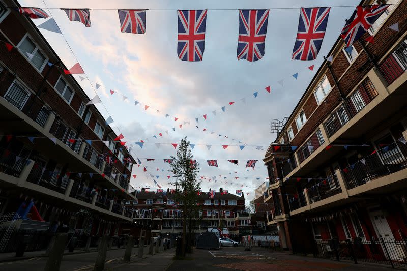 Preparations for King Charles' Coronation in London