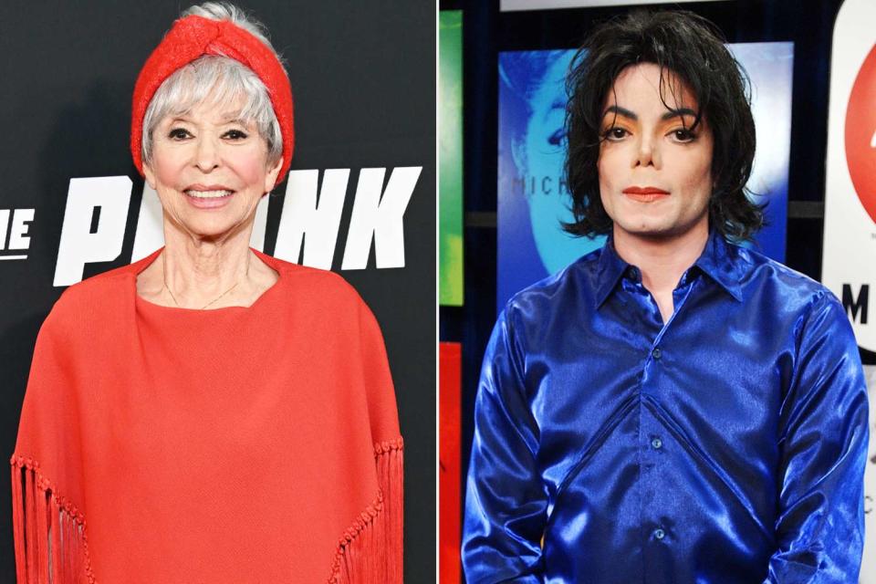 <p>Michael Tullberg/Getty; KMazur/WireImage</p> Rita Moreno; Michael Jackson