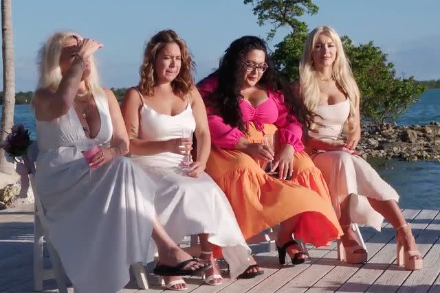 <p>TLC</p> The girls waited for the recommitment ceremony to begin, with three dressed in white — and Kalani dressed in orange to represent the sun.