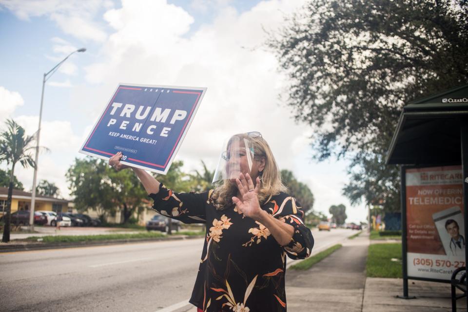 Early voters in Miami Florida November 1, 2020