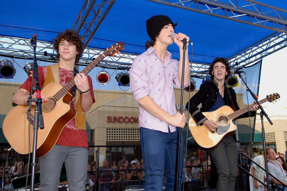 The Jonas Brothers onstage