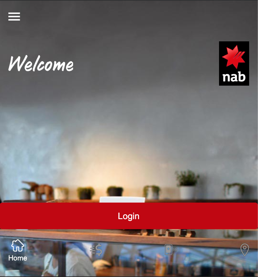 Fake NAB login mobile login screen. (Image: Cisco Talos)