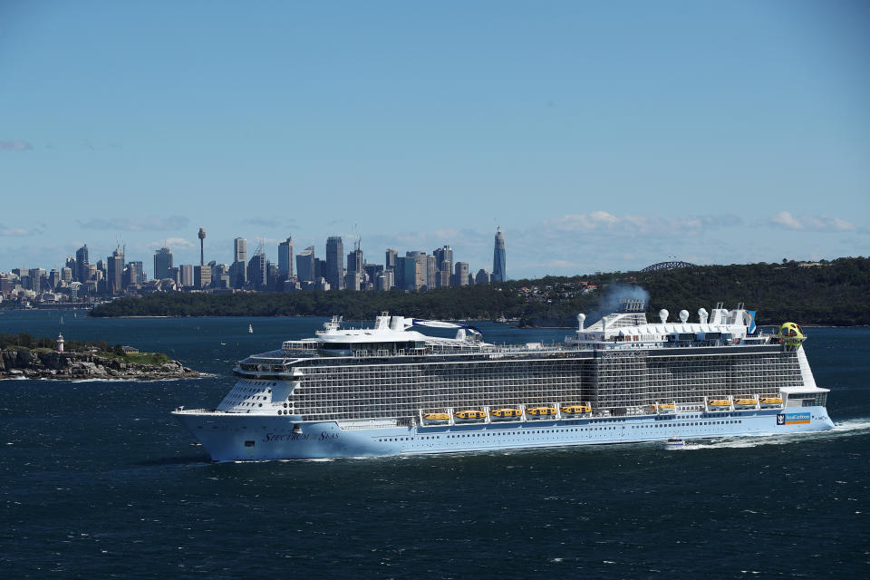 Cruise ship bookings are up 40% on last year. Source: Getty