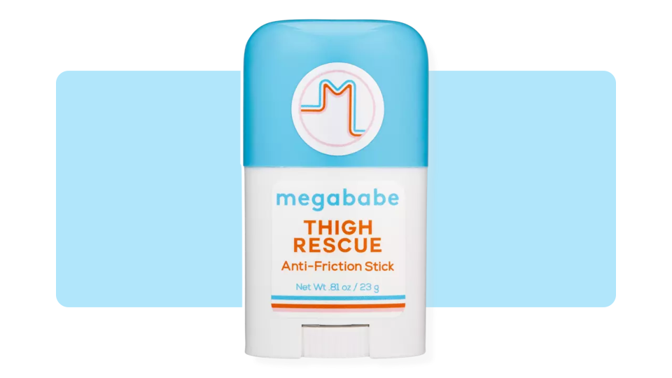 Keep your skin chafe-free with the Megababe Thigh Rescue Anti-Friction Stick.