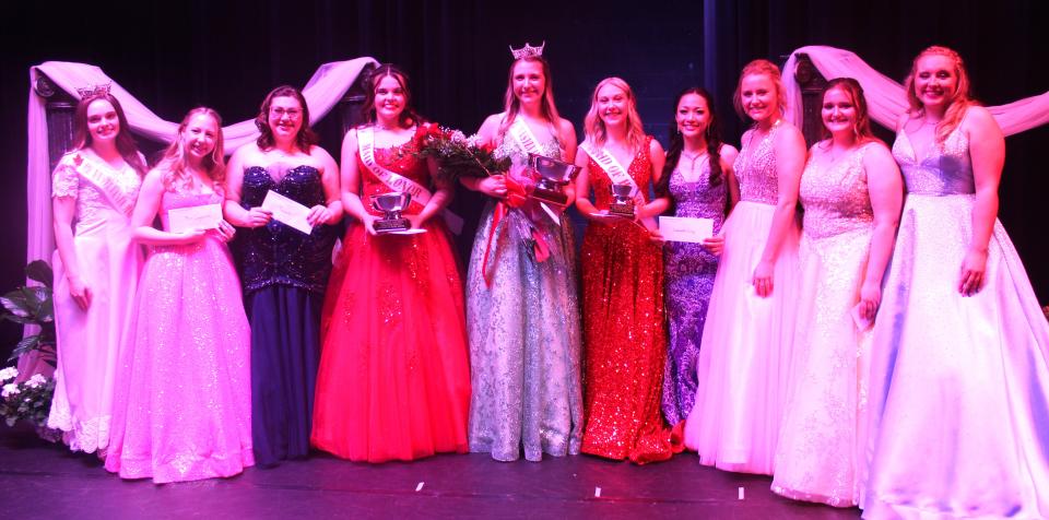 There were nine maple princesses competing for the crown of Queen Maple LXXVII in Meyersdale on Saturday evening.