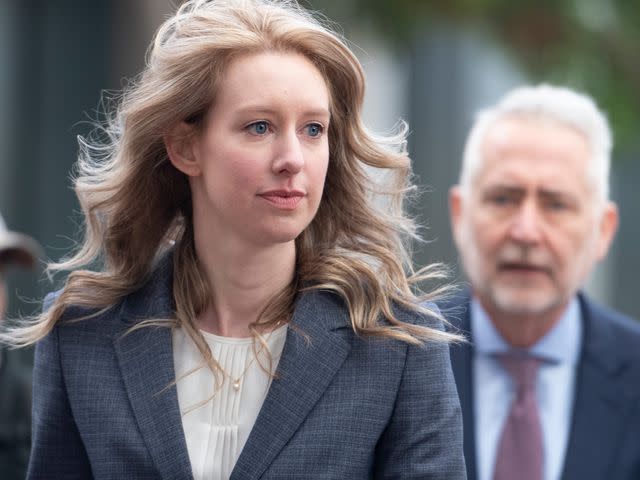 <p>Yichuan Cao/NurPhoto/Getty</p> Elizabeth Holmes arrives at the U.S. District Court House for a motion hearing on November 4, 2019.