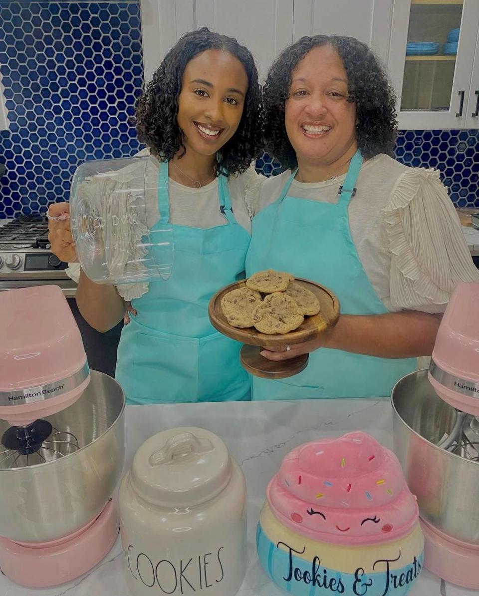 Tookies & Treats Bakery Shop is scheduled to open before the end of the year in Ellenton Premium Outlets, 5461 Factory Shops Blvd., Ellenton. Shown above are Tangy and Asia Smith.