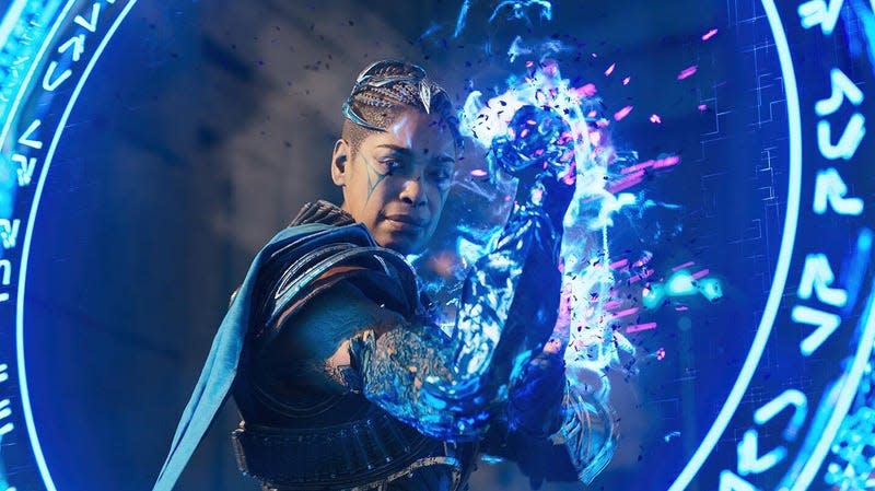 An Immortals of Aveum screenshot shows Gina Torres. 