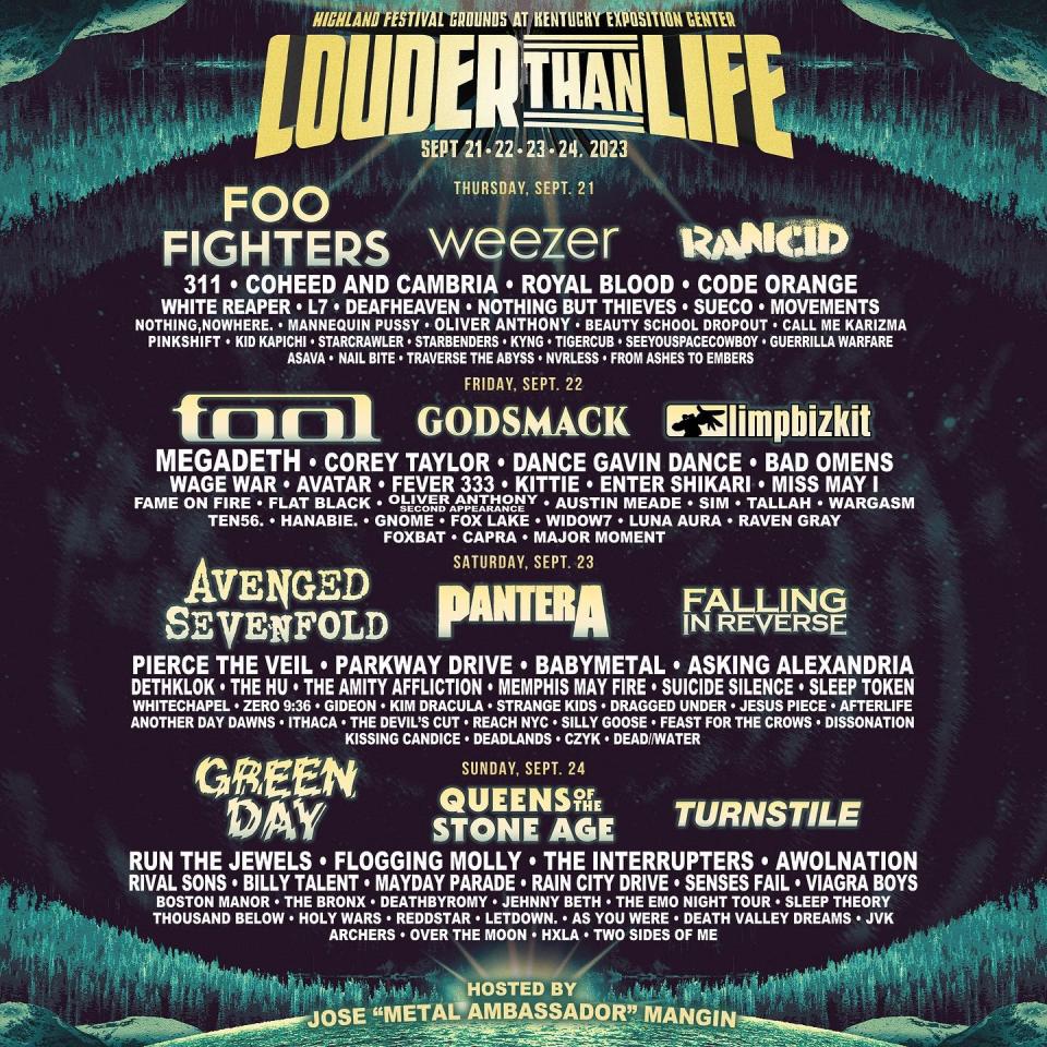 Louder Than Life 2023 poster