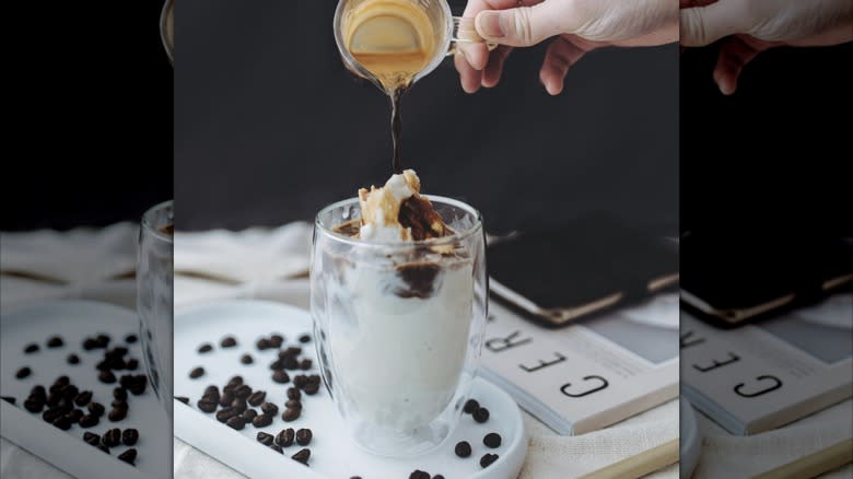 Coconut coffee pour over