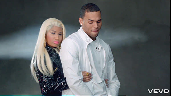 Chris Brown Mocks Rihanna With Sexy Nicki Minaj Video