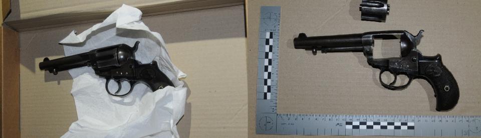 A .41 Colt revolver was recovered. (Merseyside Police)