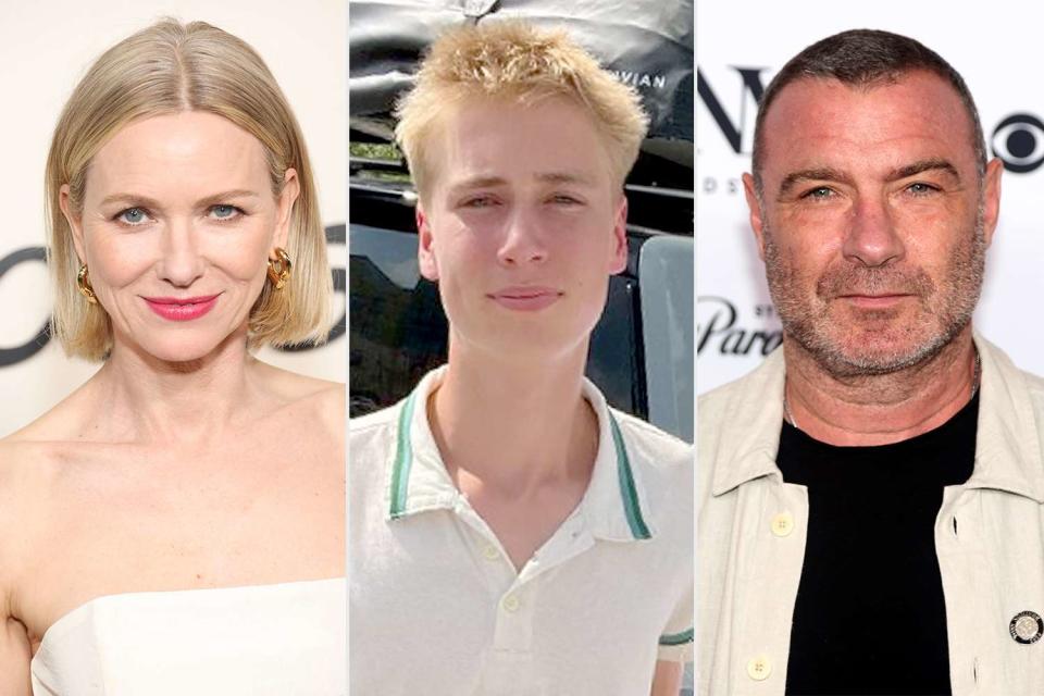 <p>Monica Schipper/Getty; Naomi Watts /Instagram; Bruce Glikas/WireImage</p> Naomi Watts, Sasha Schreiber, Liev Schreiber.