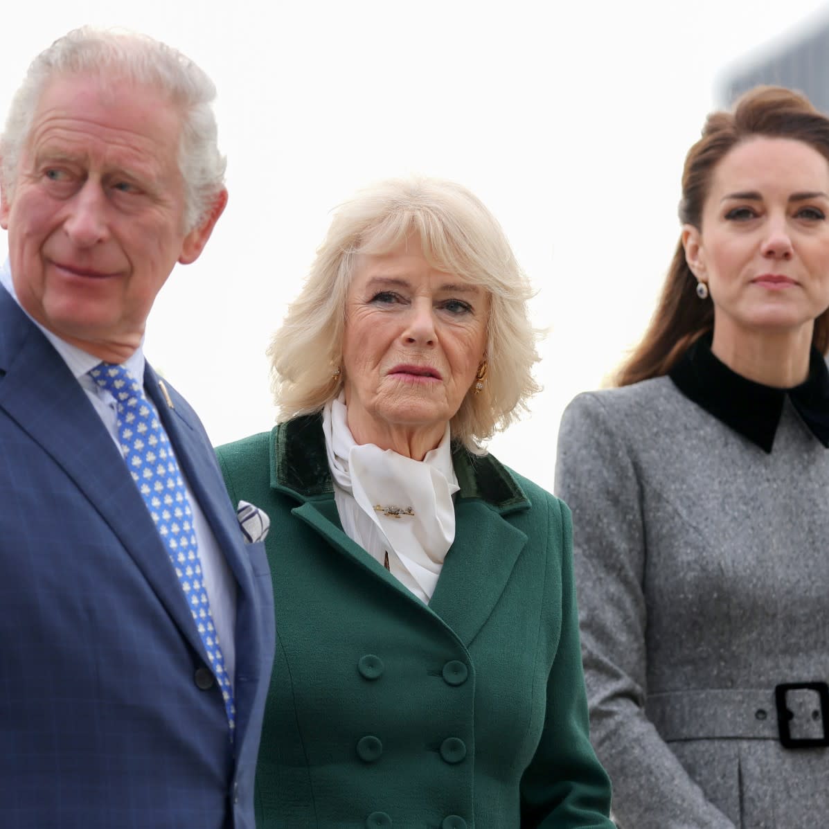  King Charles, Queen Camilla, and Kate Middleton at an engagement 