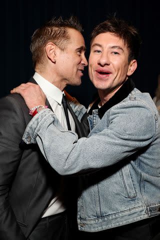 <p>Kevin Mazur/Getty</p> Colin Farrell and Barry Keoghan