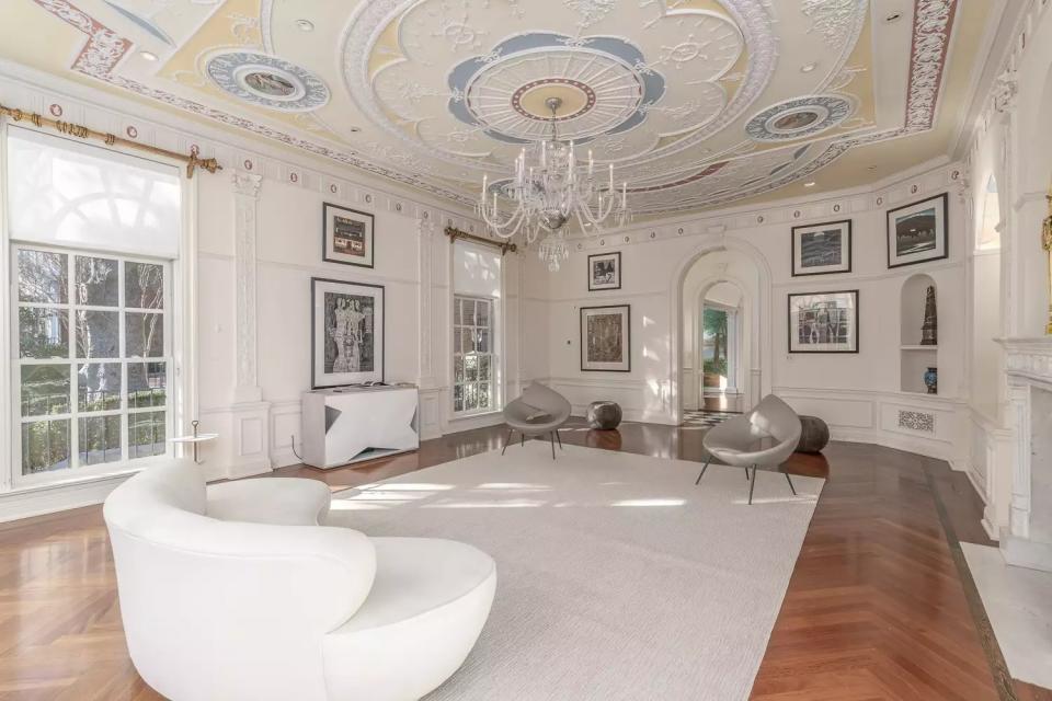 Interior of Jackie Kennedy's Washington, D.C. home