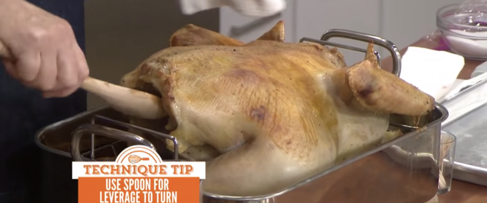 Upside-down turkey method